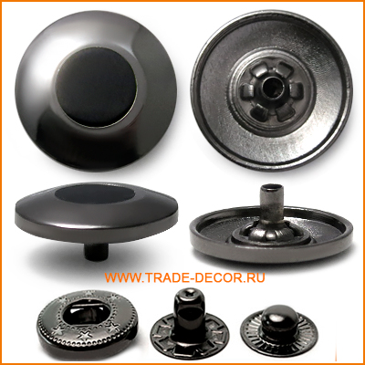 НРВ2973 черный никель/черный кнопка металл