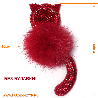 КС018 красный кот+красный мех