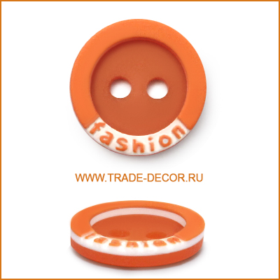 ВЛК1483 оранжевая+белый лого Fashion 4 прокола 2 прокола