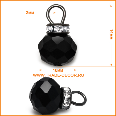 ГУ12917 черный кристалл/черный никель